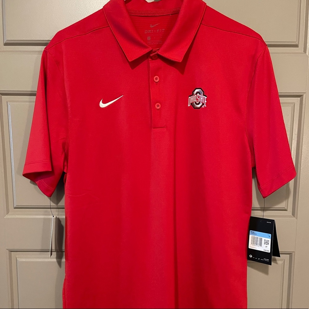 Nike, Ohio State Polo Shirt, Size Medium